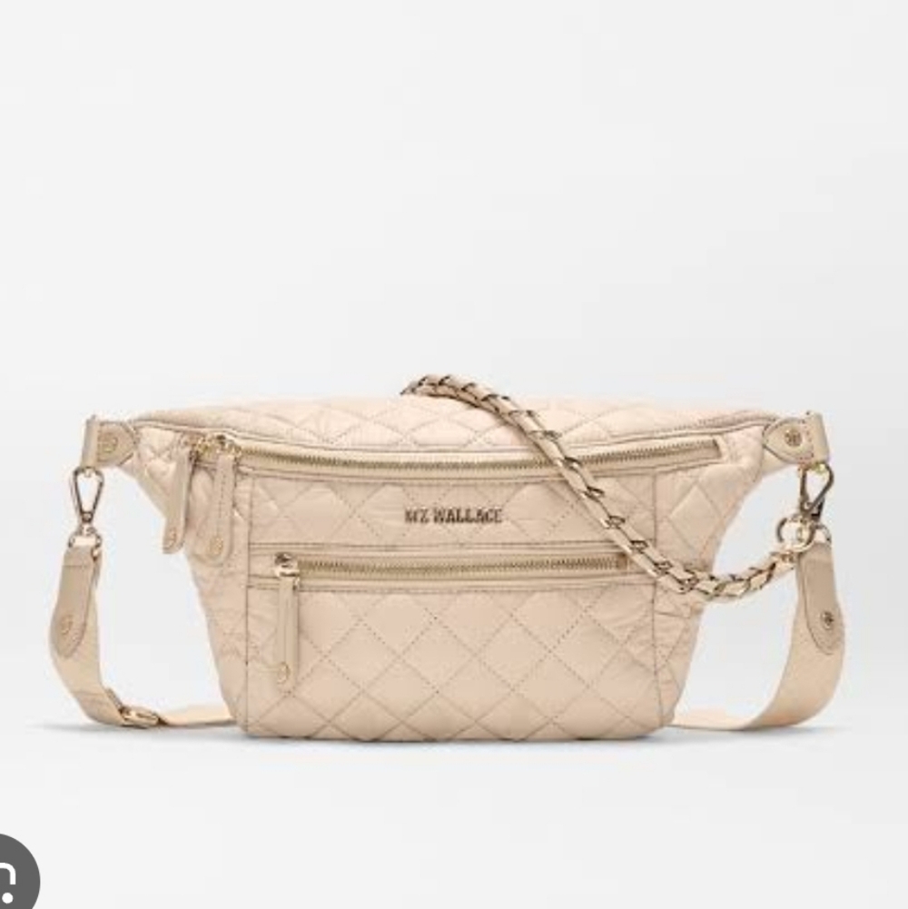 MZ WALLACE  Buff  Ivory  Small Crosby Crossbody Sling bag Like New - Picture 2 of 12